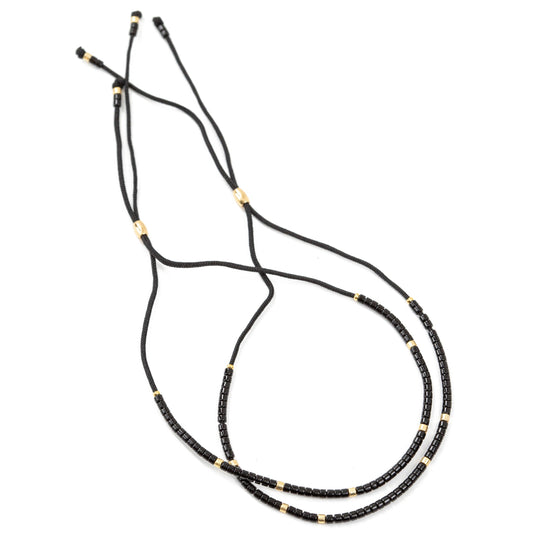 Black Beaded Bracelet2