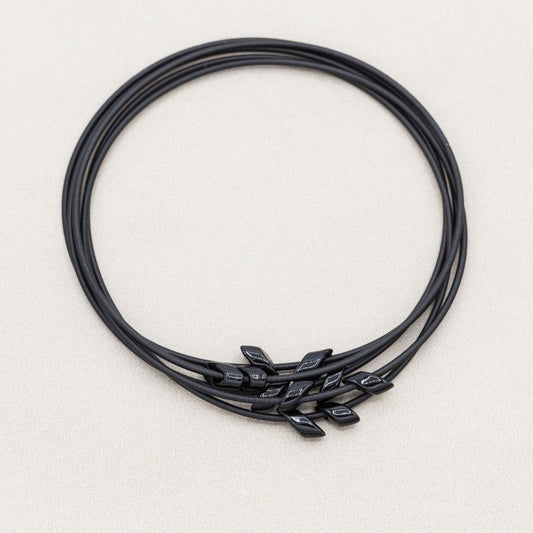 Black Magatama Beads