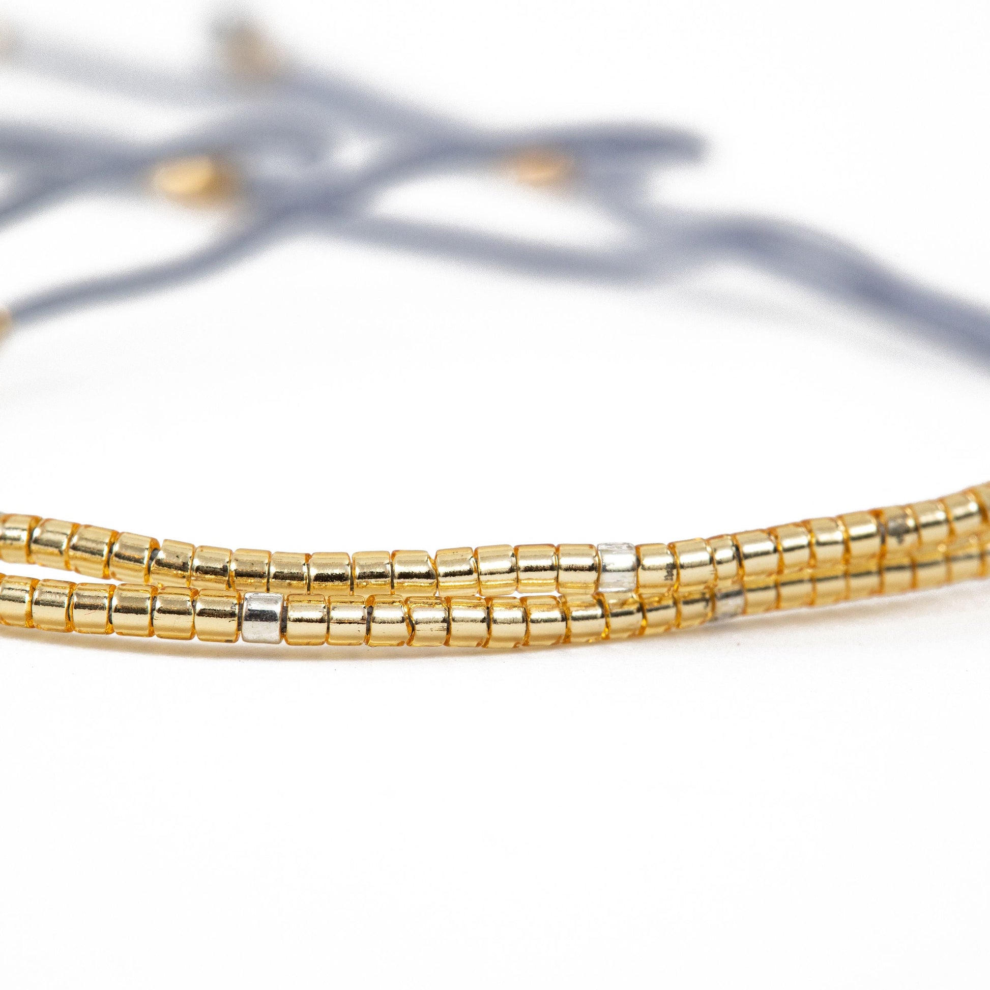 Gold Beaded Bracelet2