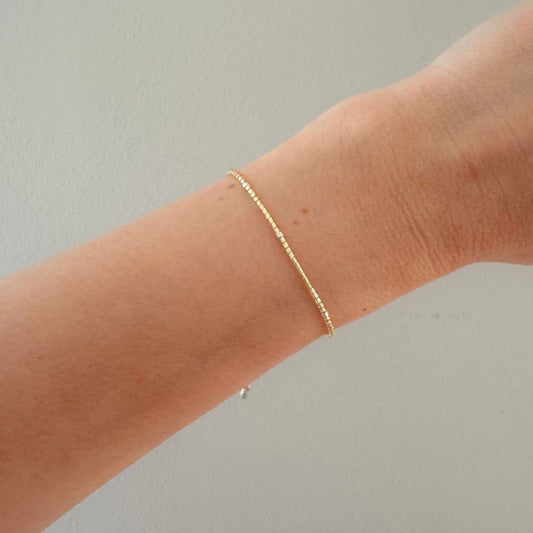 Gold Beaded Bracelet3