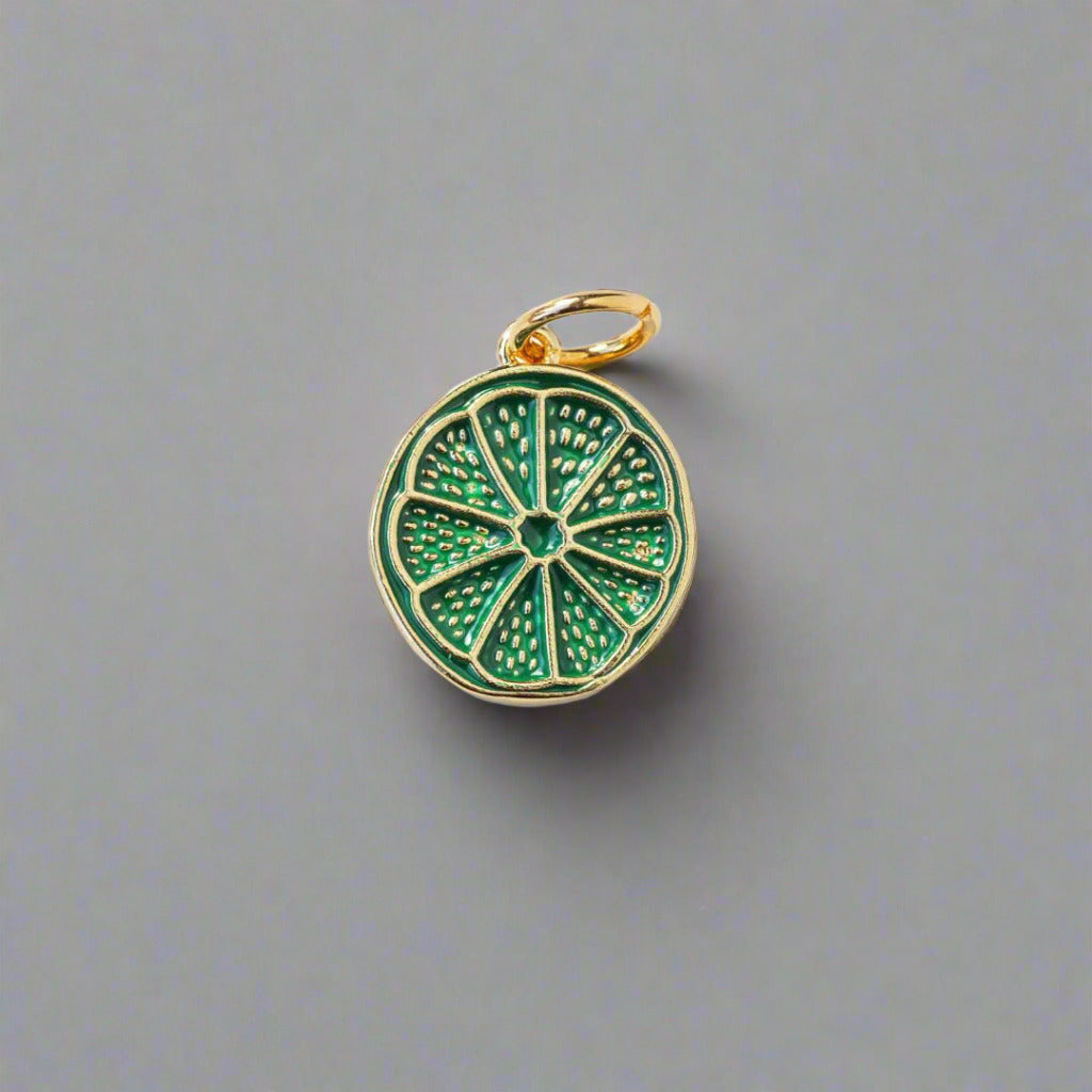 Lime Slice Charm