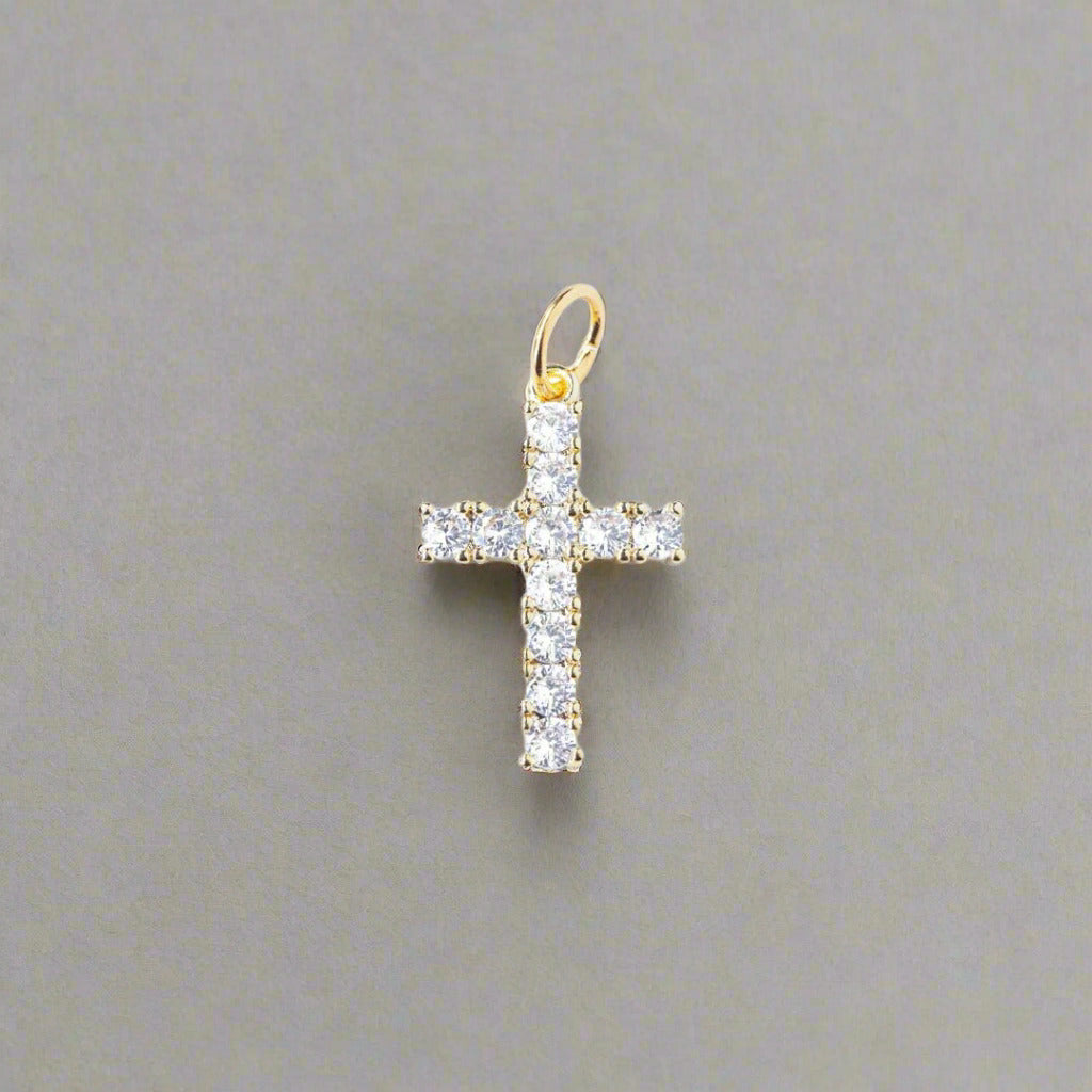 PAVE Cross Charm