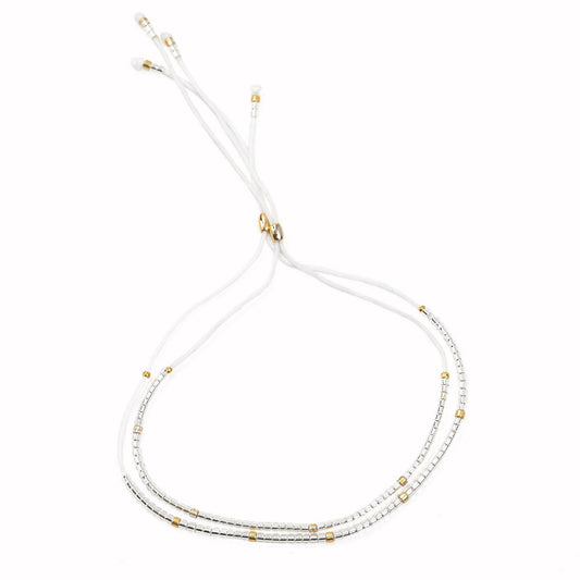 Silver Beaded Bracelet1