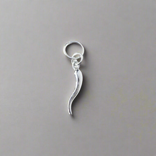 Silver Horn Charm