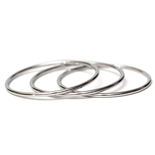 Silver Luxe Bangles