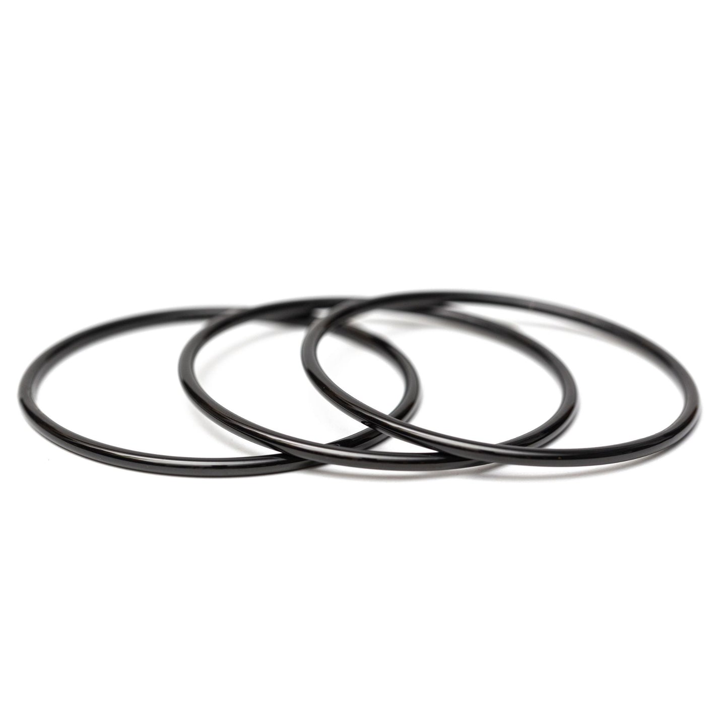 Black Luxe Bangle Bracelets - Emerson & Oliver - E&O Bangles