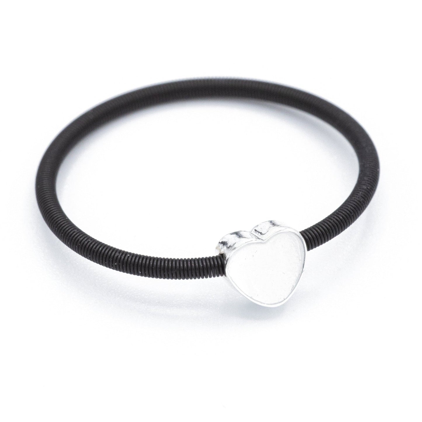 DIA White Gold Heart Charm Ring - Emerson & Oliver - Dia Rings