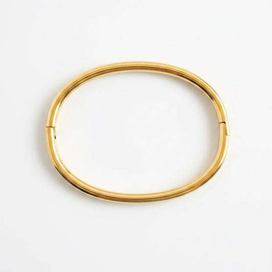 Gold Hinged Bangle Bracelet - Emerson & Oliver -