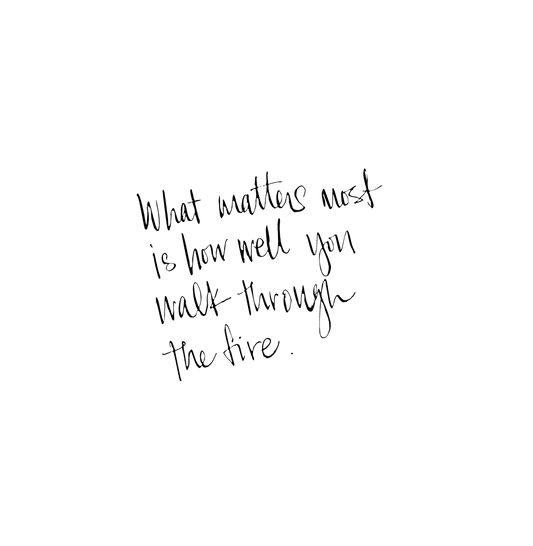 Walking through fire. - Emerson & Oliver