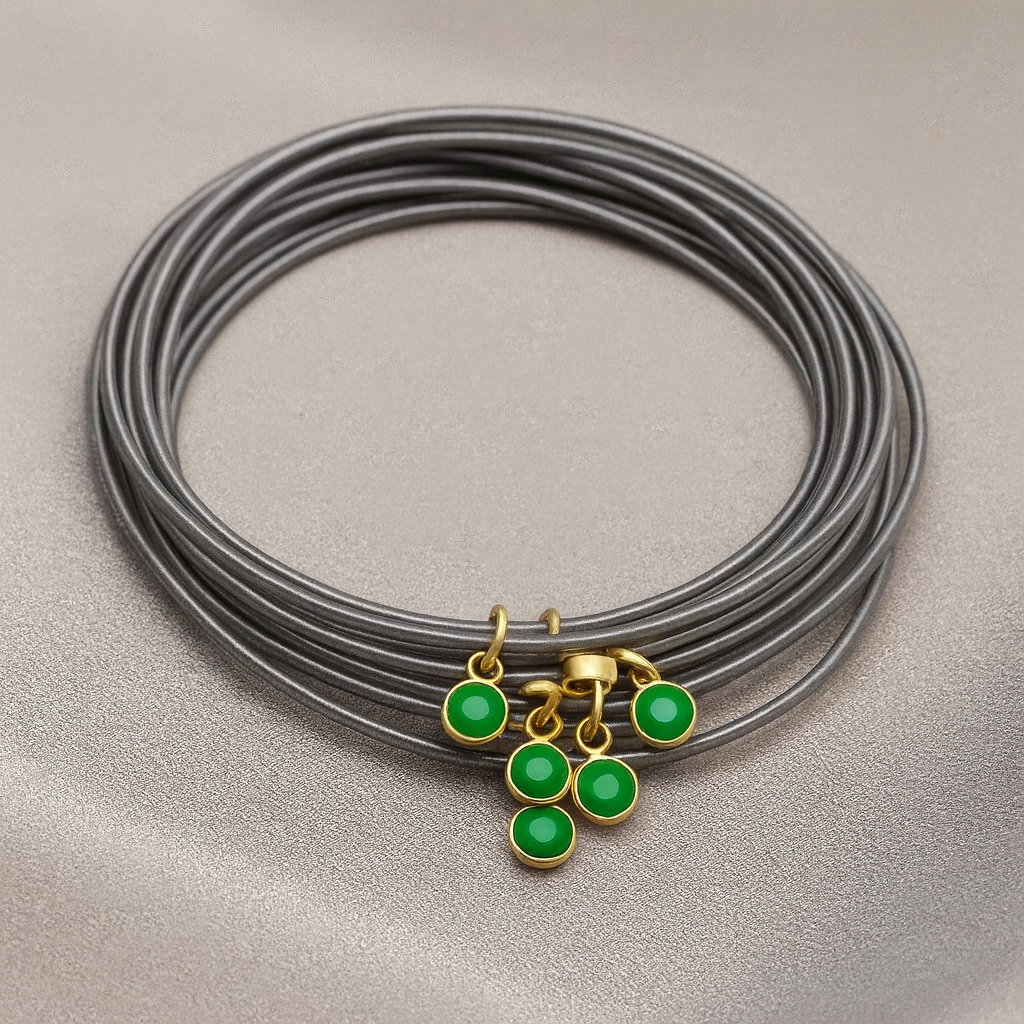 Colored Enamel Disc Charm Set