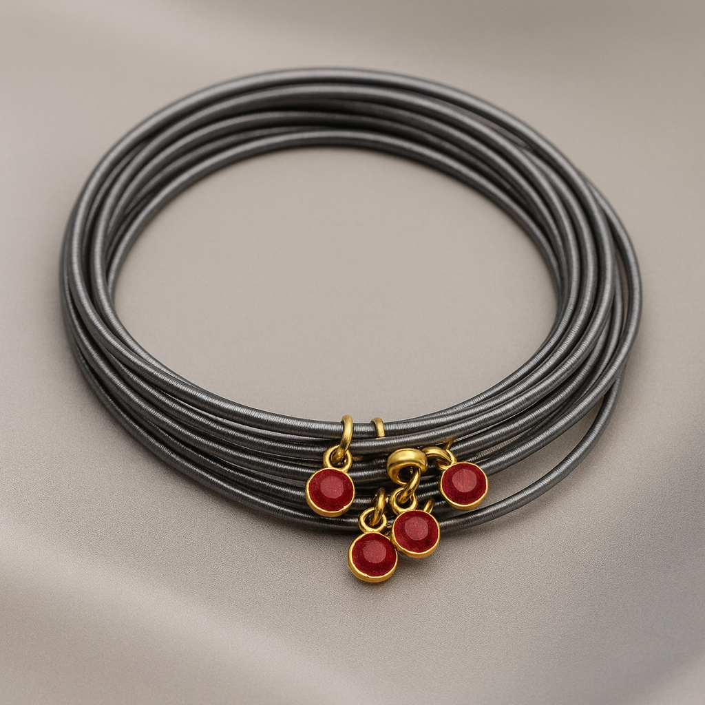 Colored Enamel Disc Charm Set