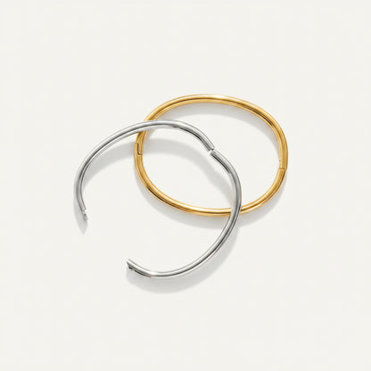 Gold Hinged Bangle Bracelet