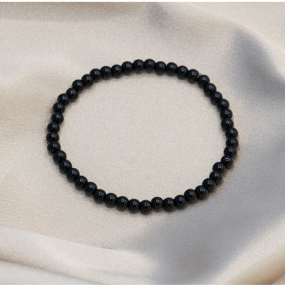 Black Agae Beaded Bracelet