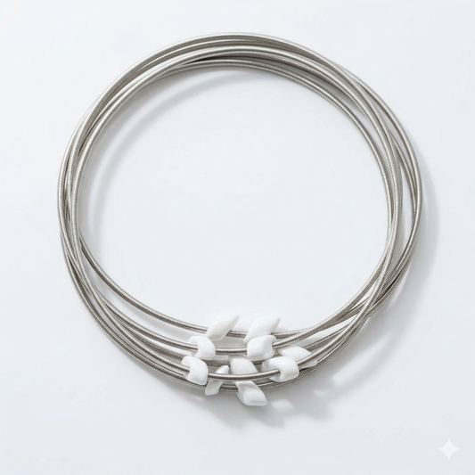 DIA Bracelets with connectors on a white background
