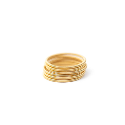 Gold Dia Ring Set