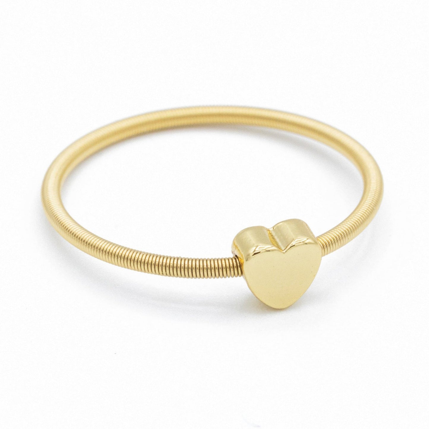 Gold Heart Dia Ring