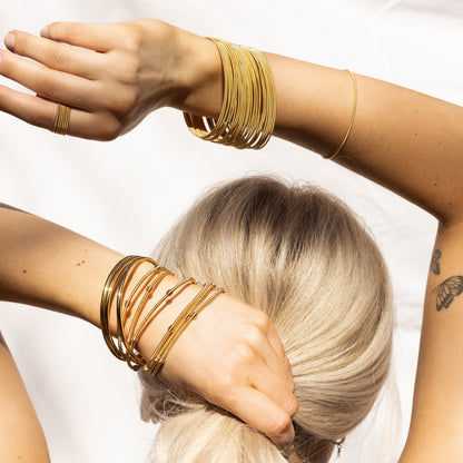 Lifestyle Gold DIA, Gold Beaded DIA and Gold Bangle