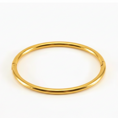 Gold Hinged Bangle