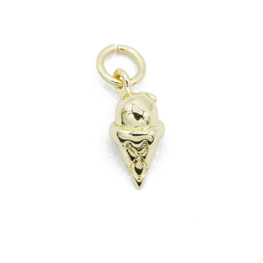 Gold Ice cream charm