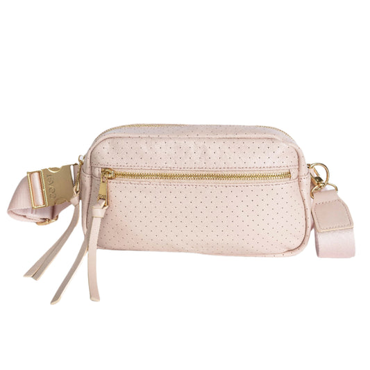 Hampton Crossbody Zipper Pink Sand