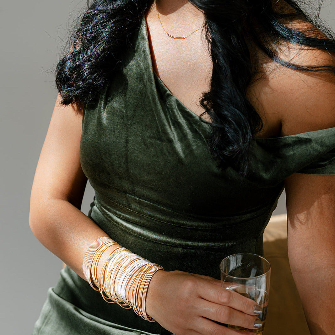 Delicate Gold Bar Necklace