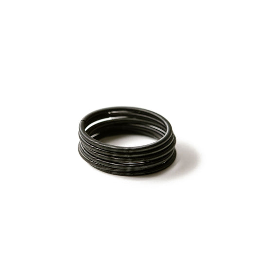 Matte Black Dia Ring Set