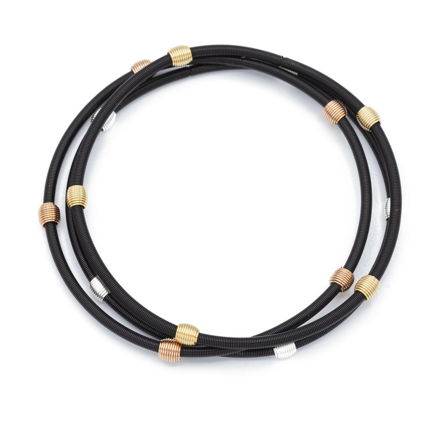 Matte black mixed beaded DIA