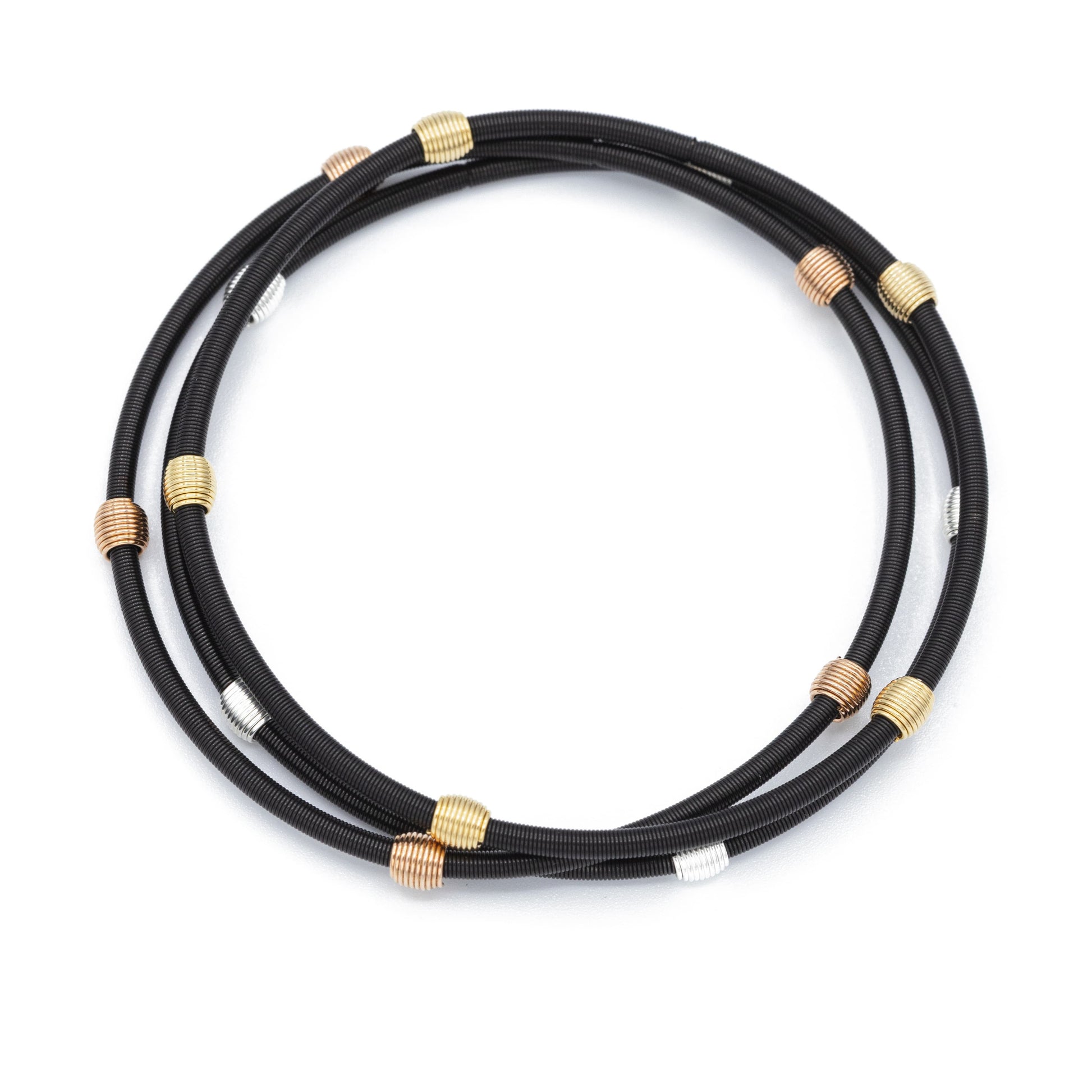 Matte black mixed beaded DIA