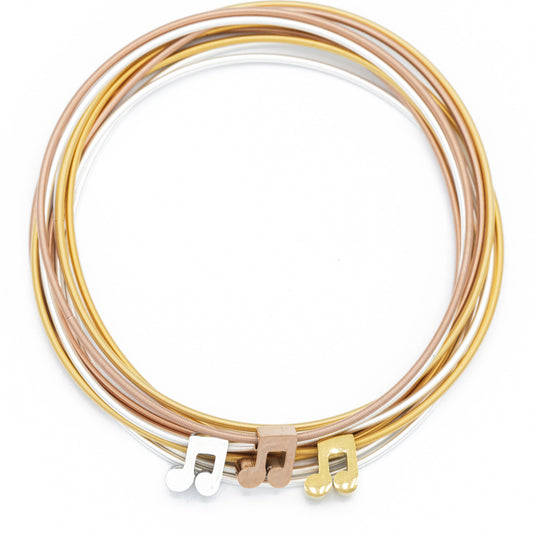 Music Note Bundle on Warm Mixed Metal DIA