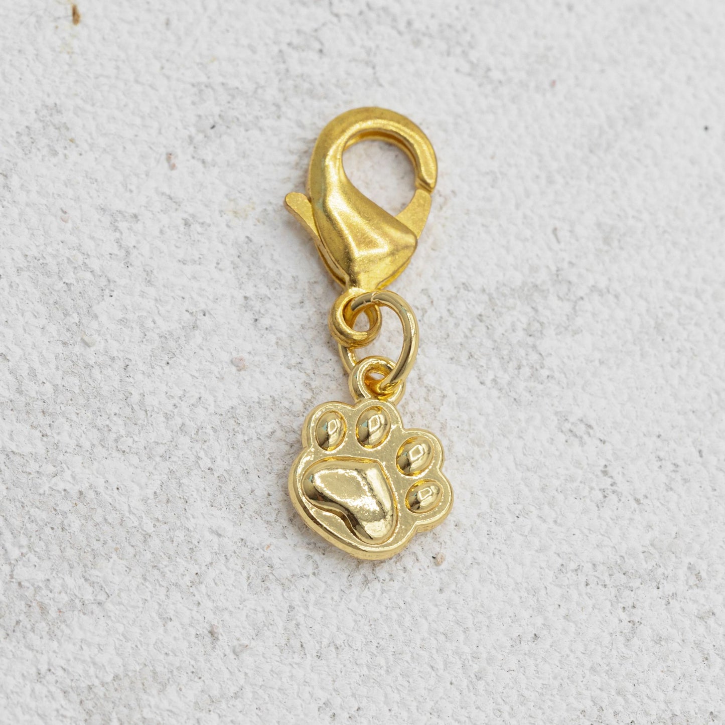 Paw Print Charm in Gold
