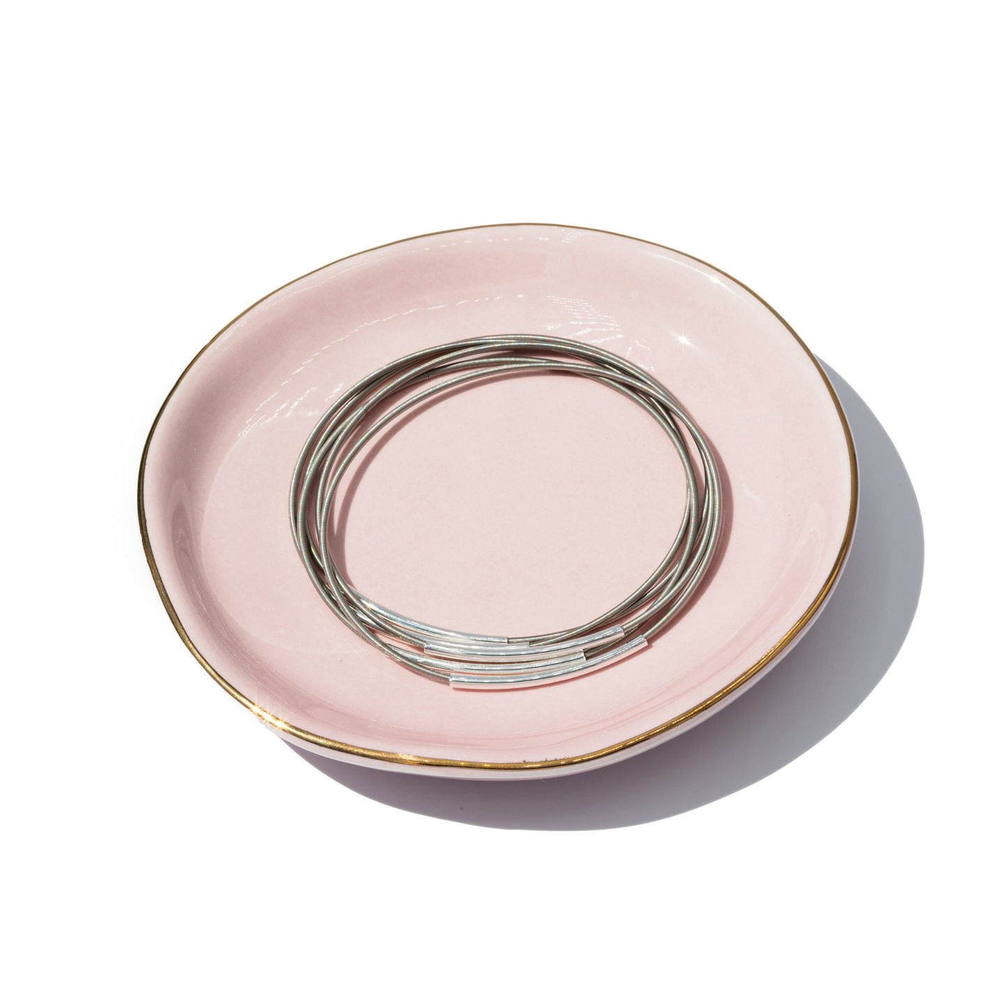 Rose Jewelry Dish with Dia