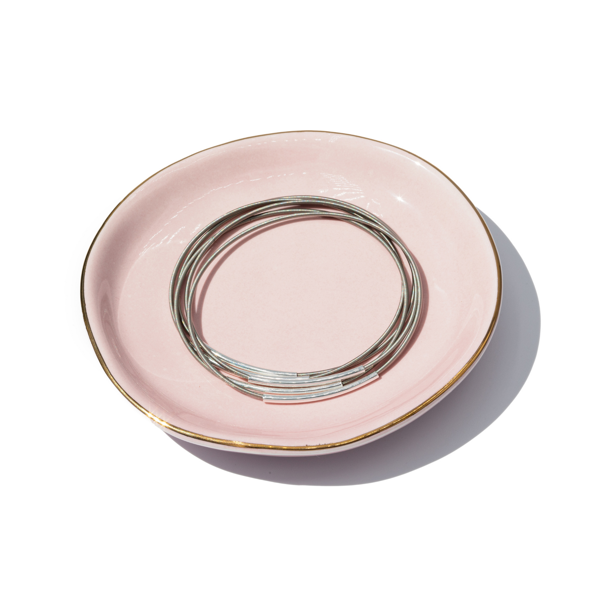 Rose Jewelry Dish with Dia