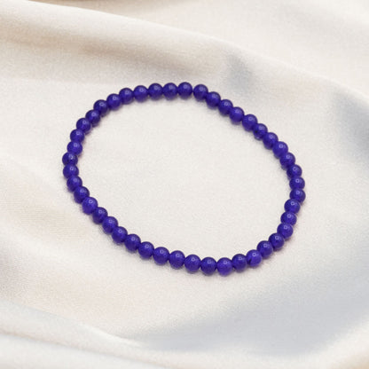 Royal Blue Jasper Beaded Bracelet
