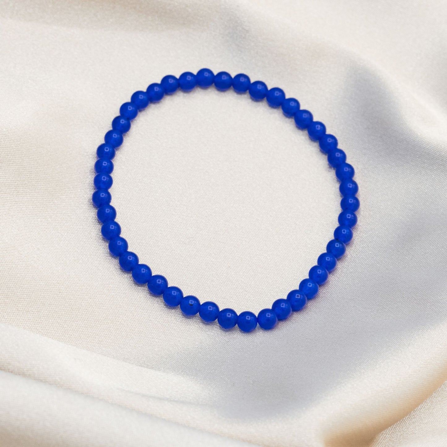Royal Blue Jasper Beaded Bracelet
