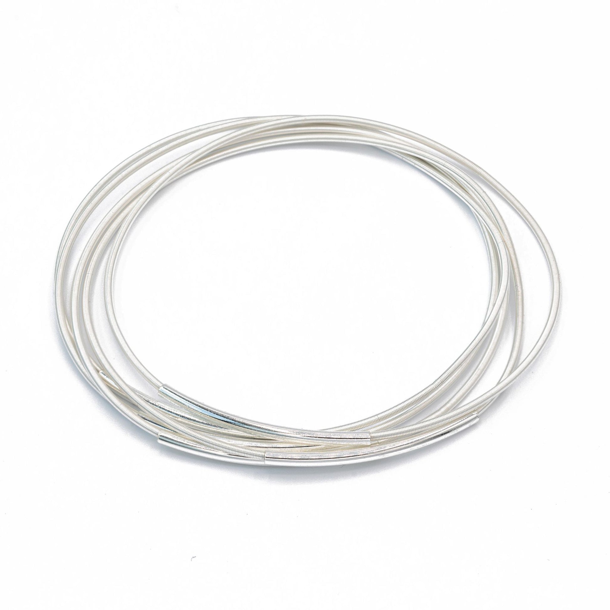 Silver Tube on Sterling Dia