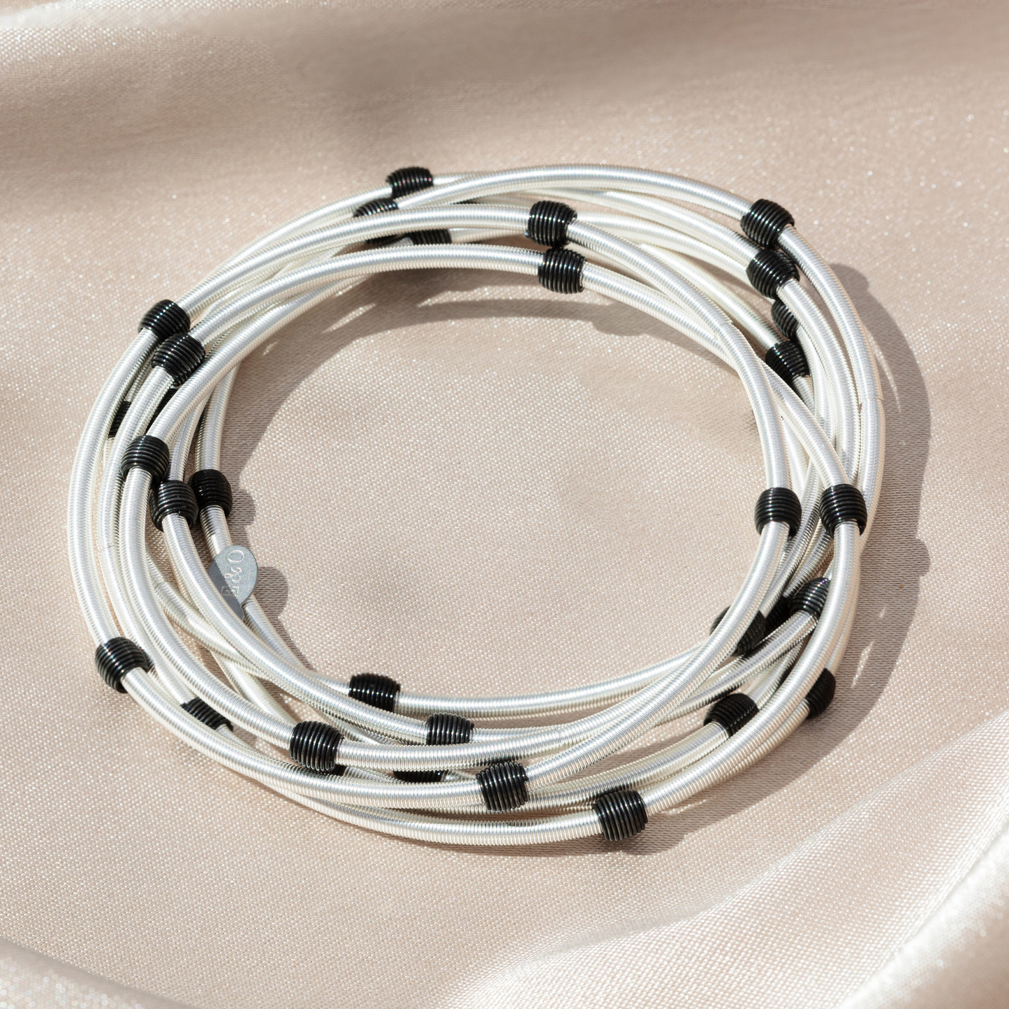 Sterling Beaded Dai with Black Beads