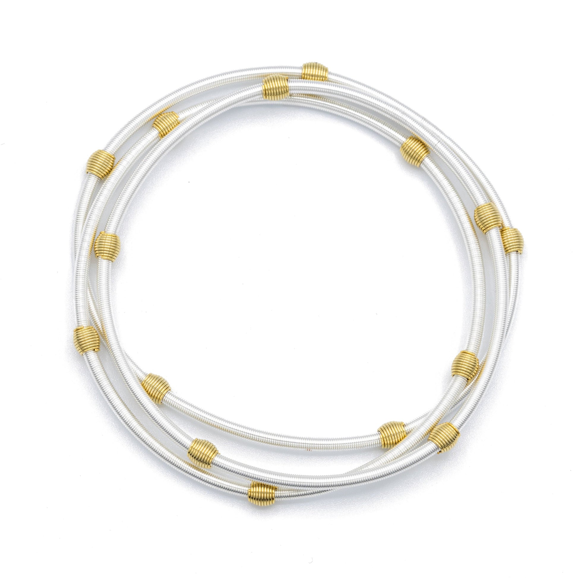 Sterling DIA with Gold Beads