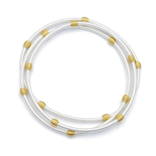 Sterling DIA with Gold Beads