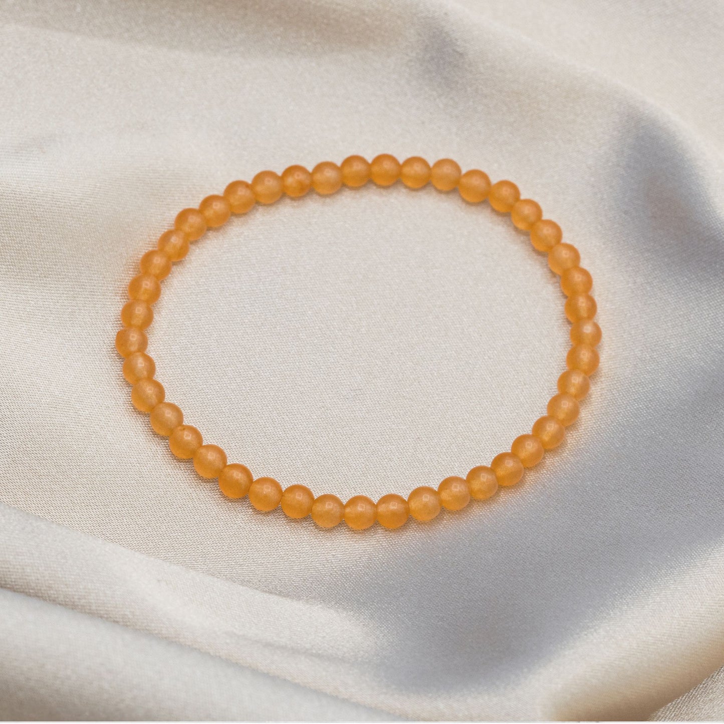 Yellow Jade Beaded Bracelet