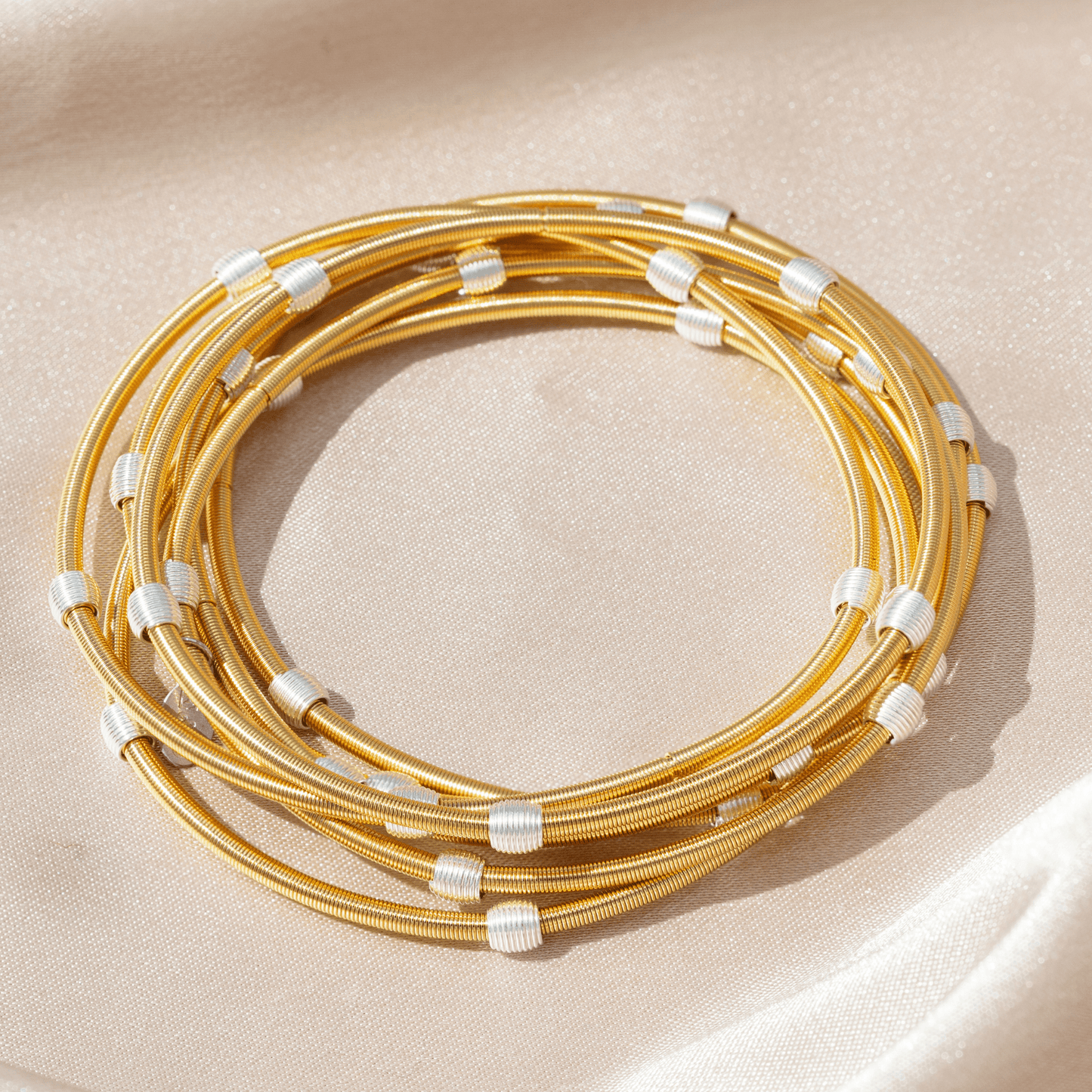 Beaded DIA Bracelets — Gold or Black Base - Emerson & Oliver - Dia Metallics