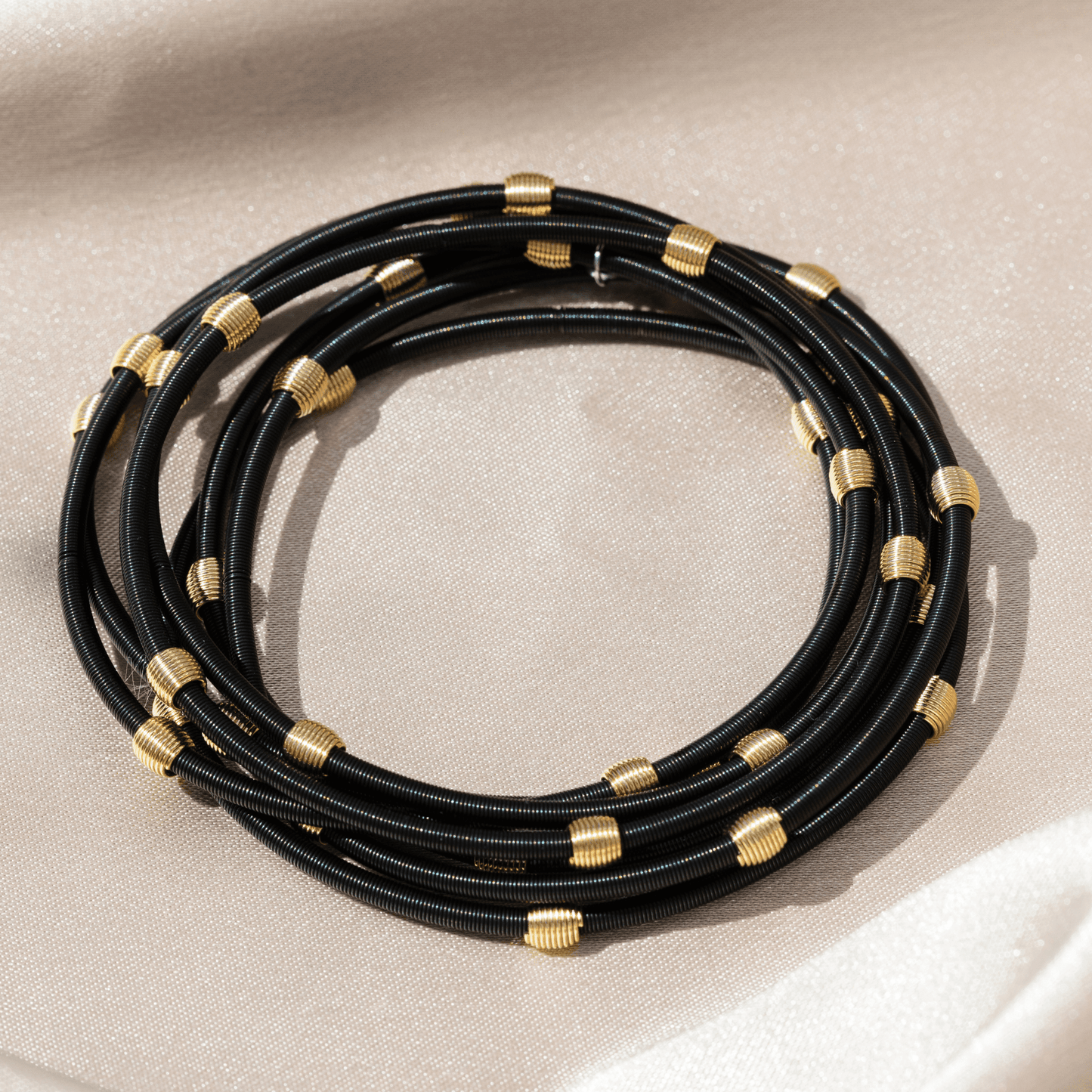 Beaded DIA Bracelets — Gold or Black Base - Emerson & Oliver - Dia Metallics