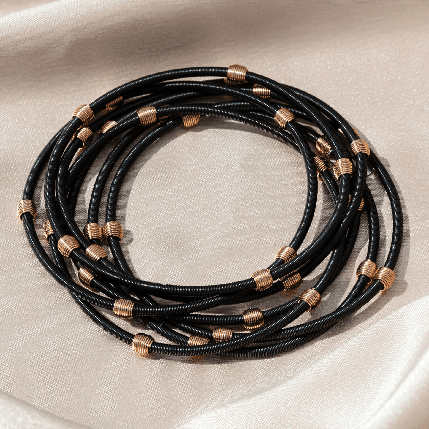 Beaded DIA Bracelets — Gold or Black Base - Emerson & Oliver - Dia Metallics
