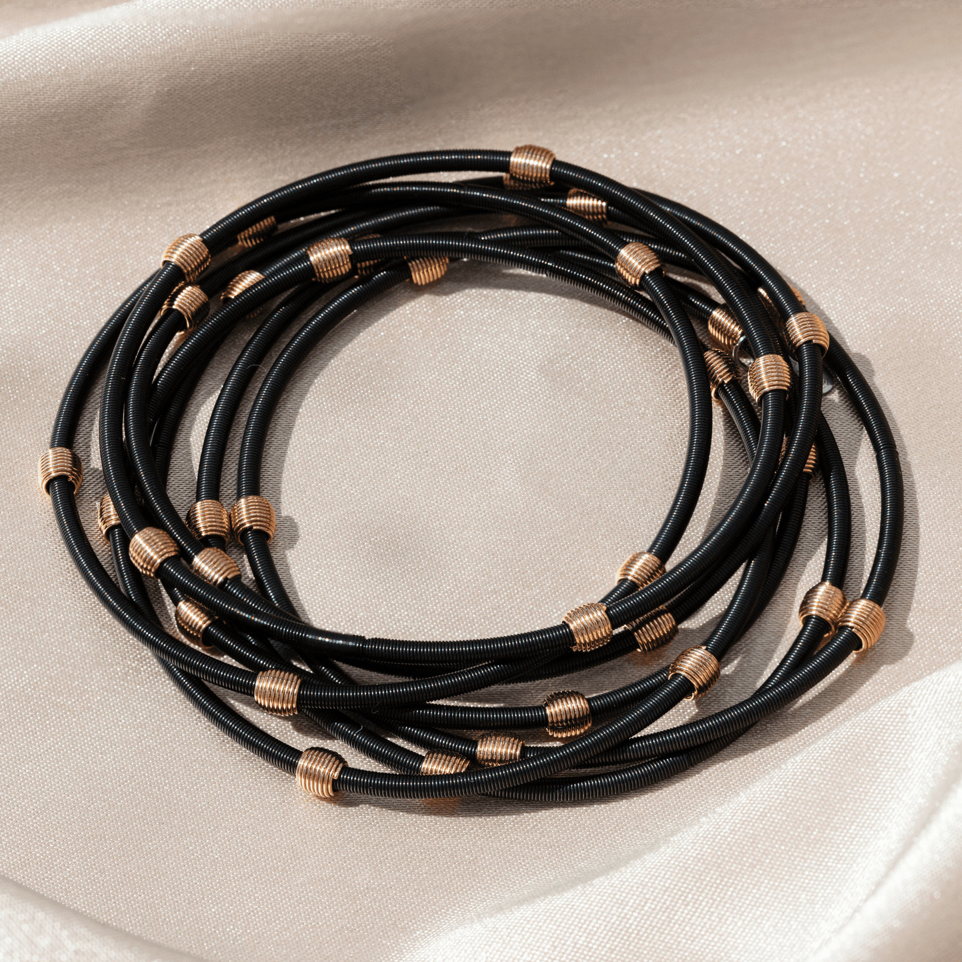 Beaded DIA Bracelets — Gold or Black Base - Emerson & Oliver - Dia Metallics