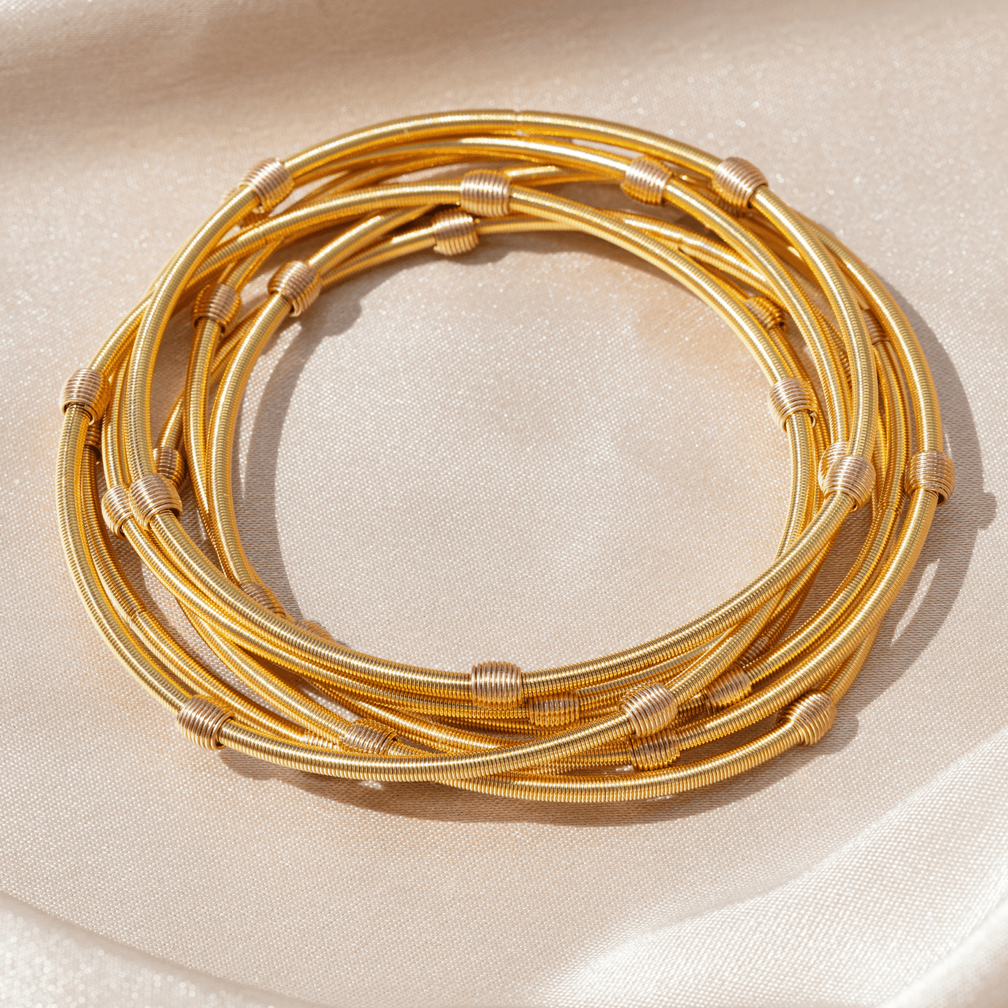 Beaded DIA Bracelets — Gold or Black Base - Emerson & Oliver - Dia Metallics