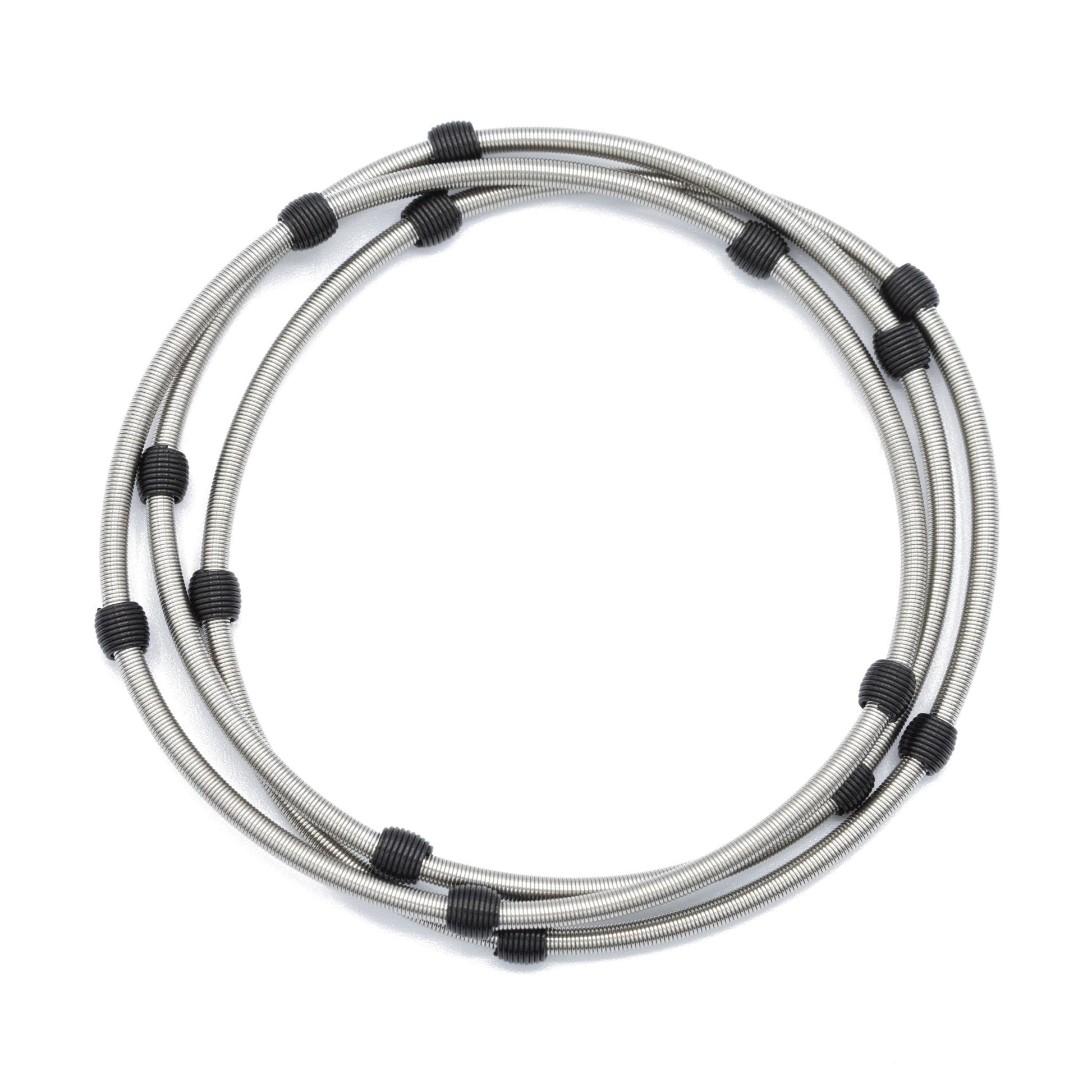Beaded DIA Bracelets — Silver or Stainless Steel Base - Emerson & Oliver - Dia Metallics