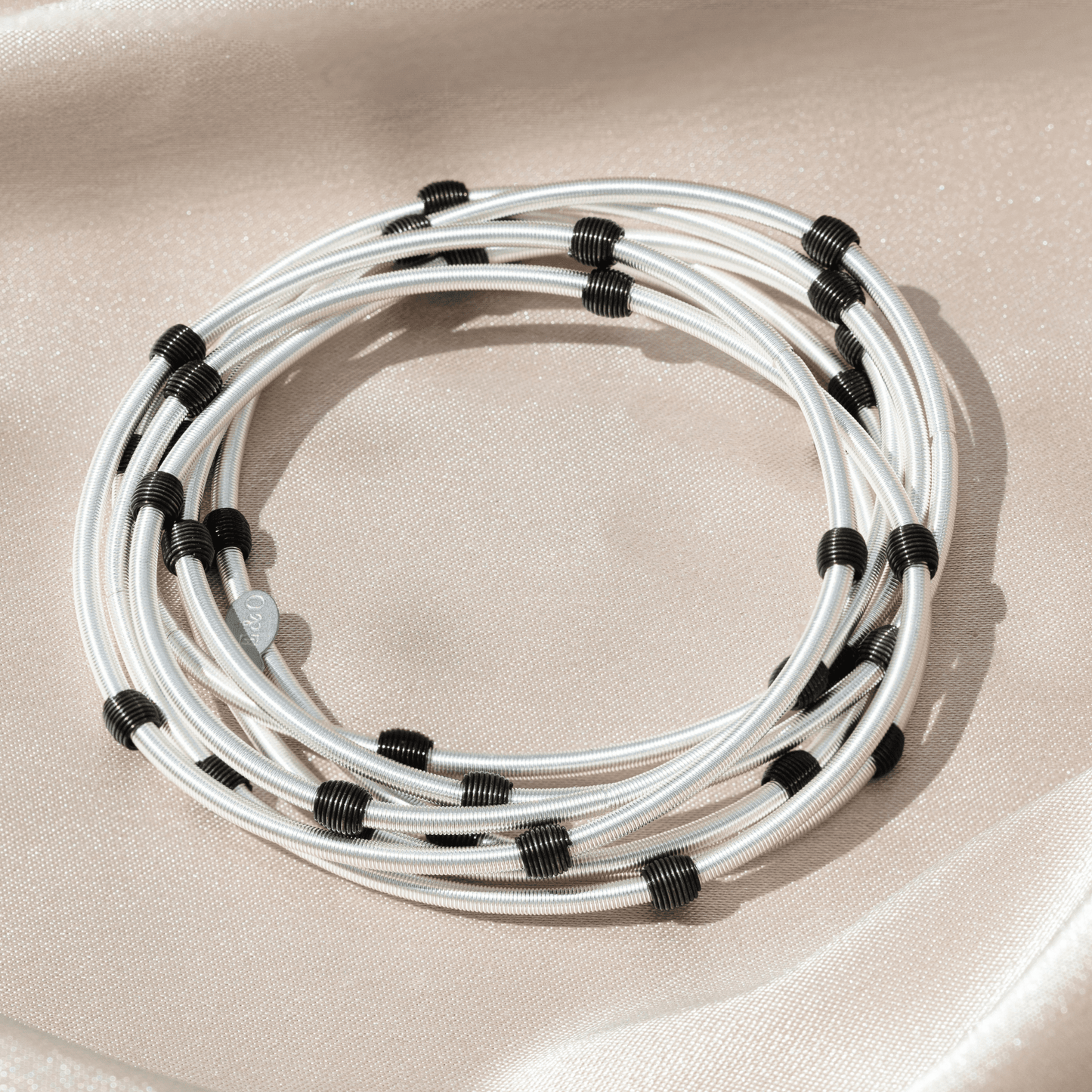 Beaded DIA Bracelets — Silver or Stainless Steel Base - Emerson & Oliver - Dia Metallics