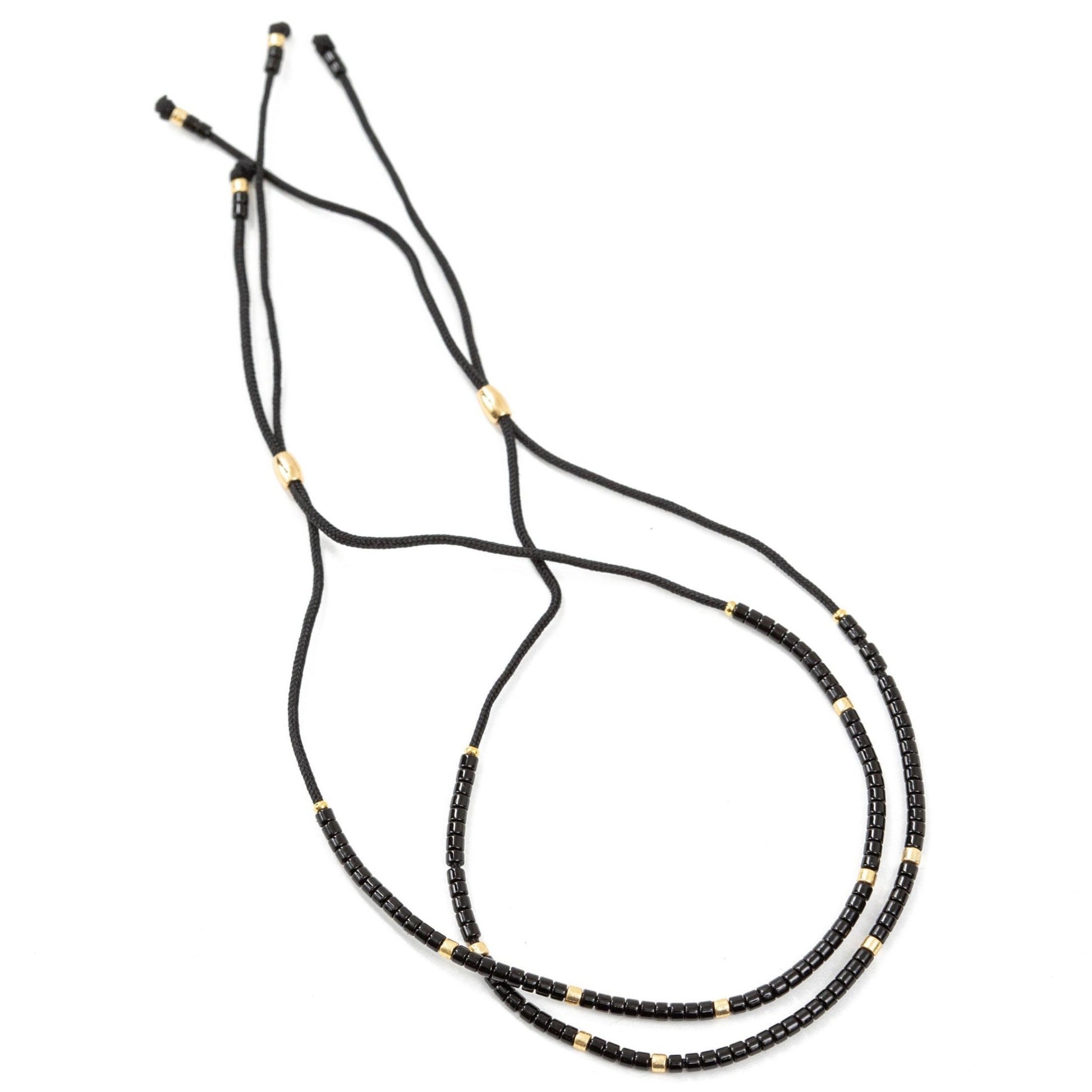 Black Beaded Friendship Bracelets - Emerson & Oliver - Friendship Bracelets