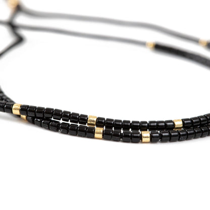 Black Beaded Friendship Bracelets - Emerson & Oliver - Friendship Bracelets