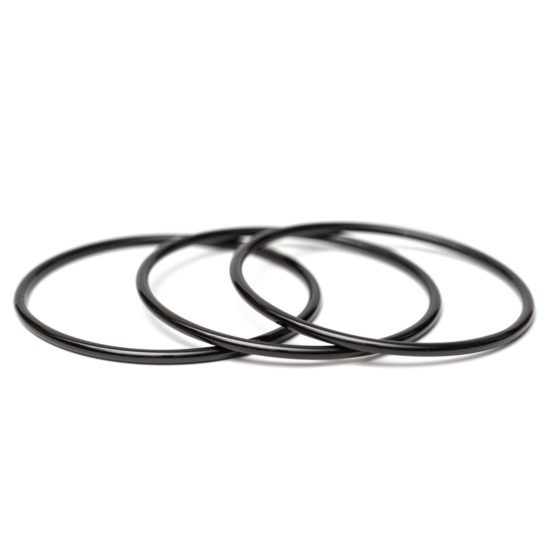 Black Luxe Bangle Bracelets - Emerson & Oliver - E&O Bangles