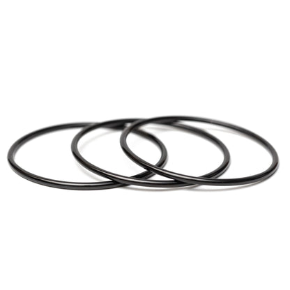 Black Luxe Bangle Bracelets - Emerson & Oliver - E&O Bangles